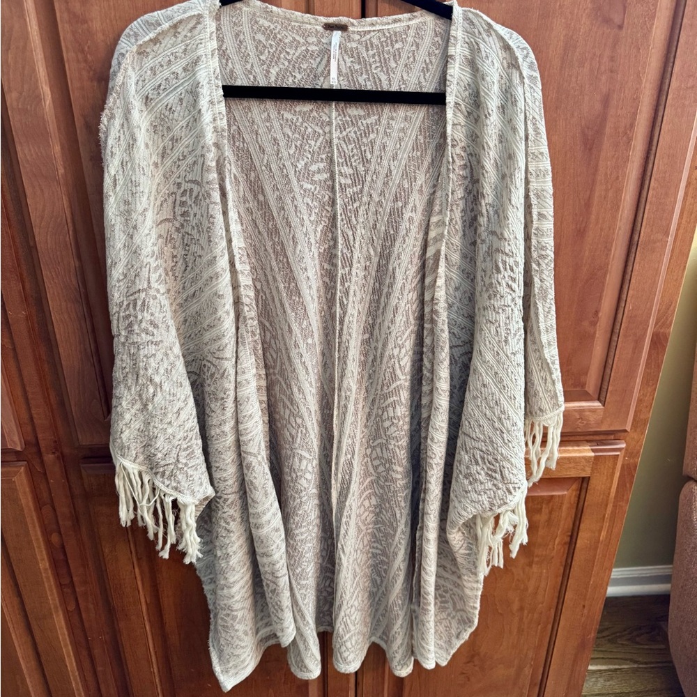 Free People Fringe Kimono